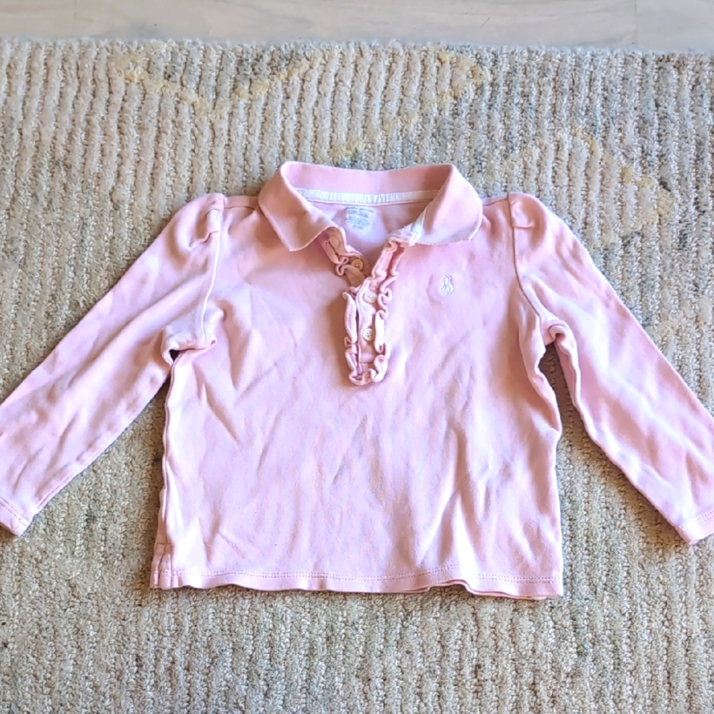 4/$20 Ralph Lauren Pink Long Sleeve Kids Shirt